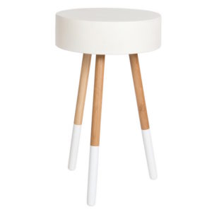 ELLIE TALL ACCENT TABLE – WHITE