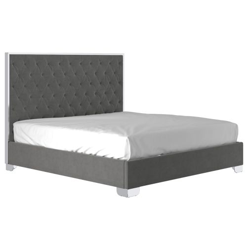Lucille Platform Grey Bed