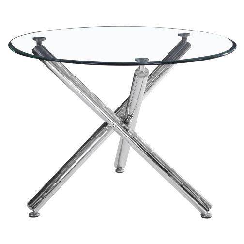 Solara Chrome Round Dining Table