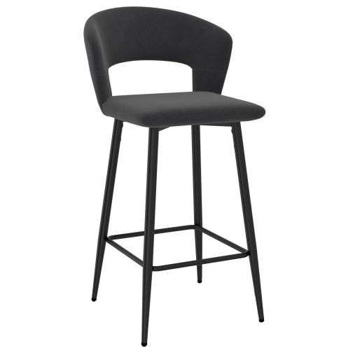 Camille 26″ Charcoal Counter Stool