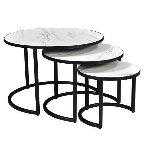 Darsh Faux White Coffee Table
