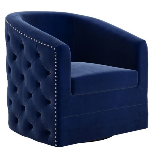 Velci Blue Accent Chair