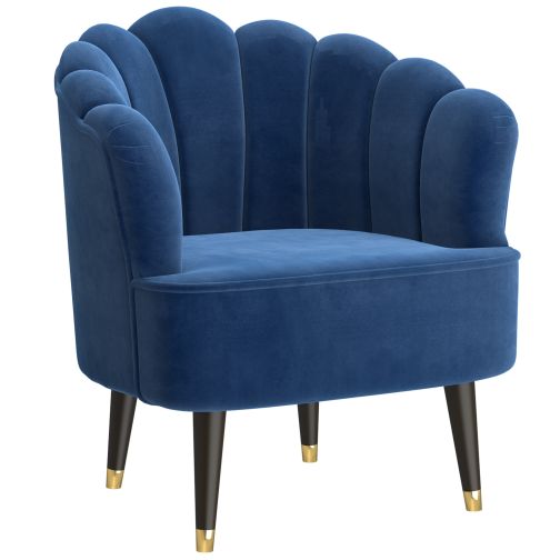 Ezra Blue Accent Chair