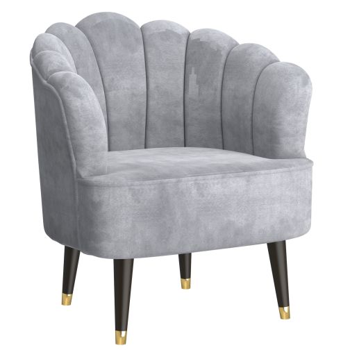 Ezra Grey Accent Chair