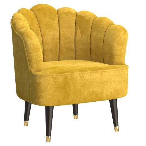 Ezra Mustard Accent Chair
