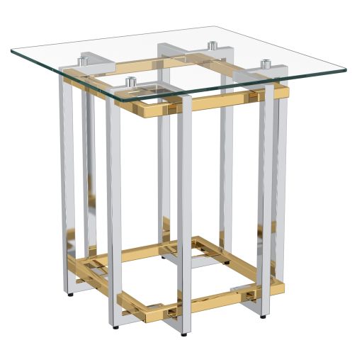 Florina Silver & Gold Accent Table
