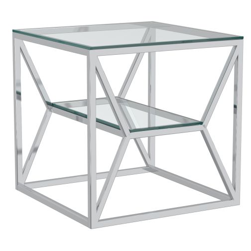 Dragor Silver Accent Table