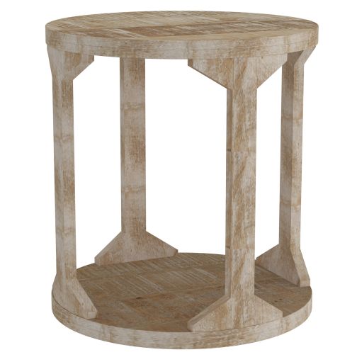 Avni Distressed Natural Accent Table