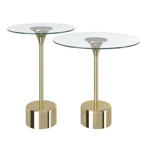 Tulip Gold Accent Table