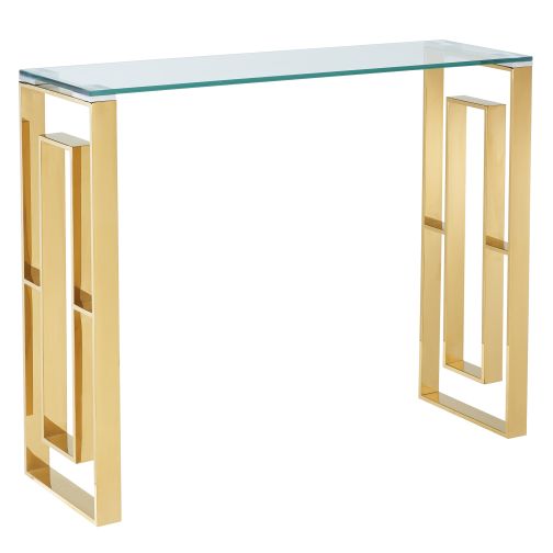 Eros Gold Console Table